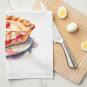 Zoete cake ontwerp theedoek (Quarter Fold)
