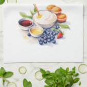 Zoete cake ontwerp theedoek (Gevouwen)