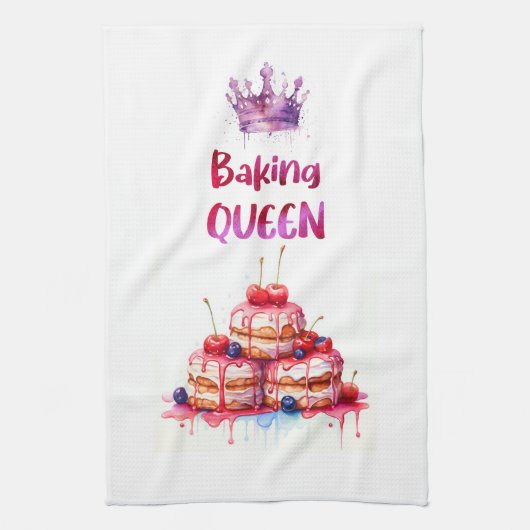 Zoete cake ontwerp theedoek (Verticaal)