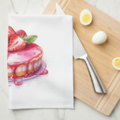 Zoete cake ontwerp theedoek (Quarter Fold)