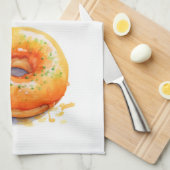 Zoete cake ontwerp theedoek (Quarter Fold)