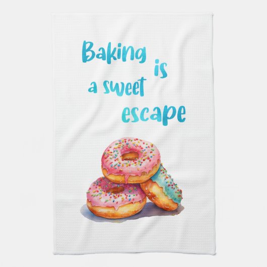 Zoete cake ontwerp theedoek (Verticaal)