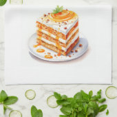 Zoete cake ontwerp theedoek (Gevouwen)
