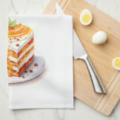 Zoete cake ontwerp theedoek (Quarter Fold)