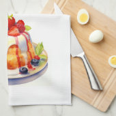 Zoete cake ontwerp theedoek (Quarter Fold)
