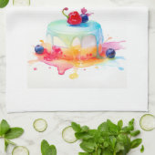 Zoete cake ontwerp theedoek (Gevouwen)