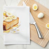 Zoete cake ontwerp theedoek (Quarter Fold)