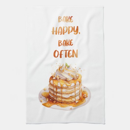 Zoete cake ontwerp theedoek (Verticaal)