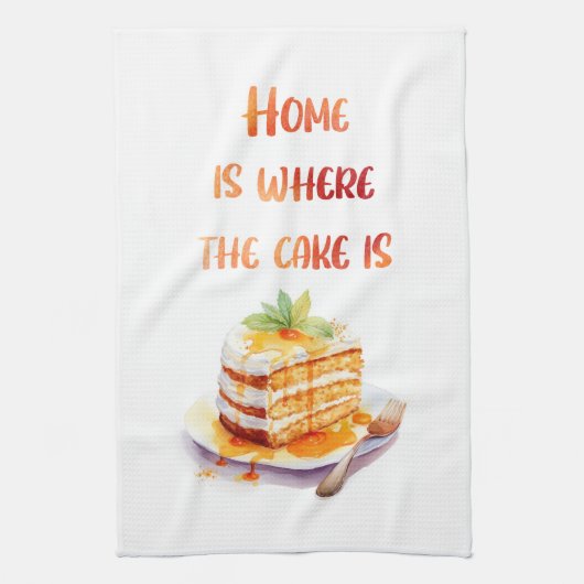 Zoete cake ontwerp theedoek (Verticaal)