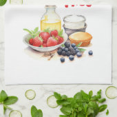 Zoete cake ontwerp theedoek (Gevouwen)