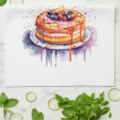 Zoete cake ontwerp theedoek (Gevouwen)