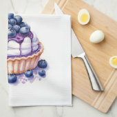 Zoete cake ontwerp theedoek (Quarter Fold)