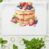 Zoete cake ontwerp theedoek (Gevouwen)