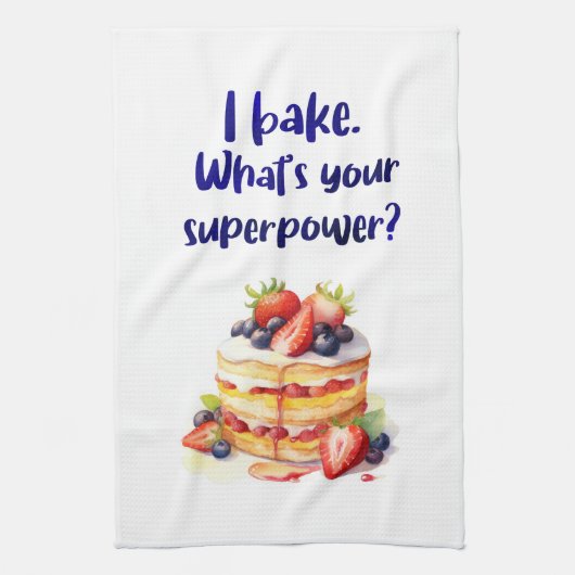 Zoete cake ontwerp theedoek (Verticaal)