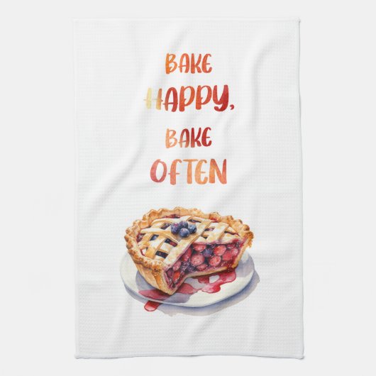 Zoete cake ontwerp theedoek (Verticaal)