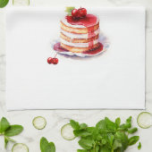 Zoete cake ontwerp theedoek (Gevouwen)