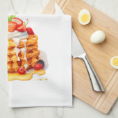 Zoete cake ontwerp theedoek (Quarter Fold)