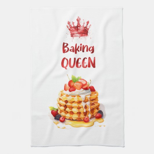 Zoete cake ontwerp theedoek (Verticaal)