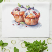 Zoete cake ontwerp theedoek (Gevouwen)