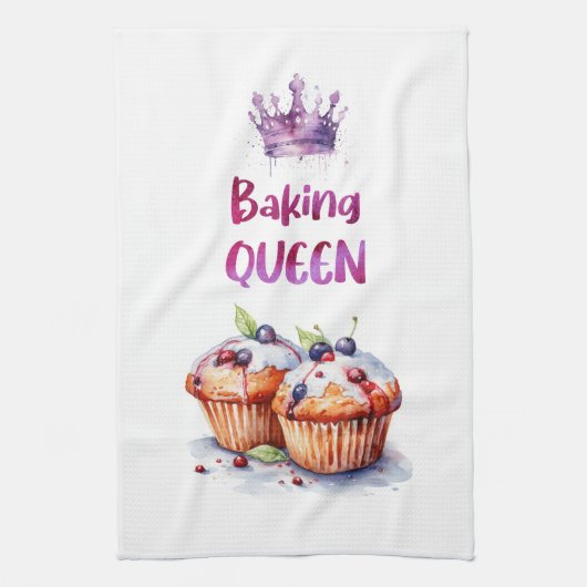 Zoete cake ontwerp theedoek (Verticaal)