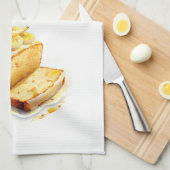 Zoete cake ontwerp theedoek (Quarter Fold)