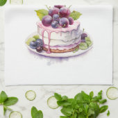 Zoete cake ontwerp theedoek (Gevouwen)