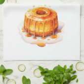 Zoete cake ontwerp theedoek (Gevouwen)