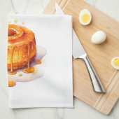 Zoete cake ontwerp theedoek (Quarter Fold)