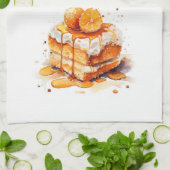 Zoete cake ontwerp theedoek (Gevouwen)