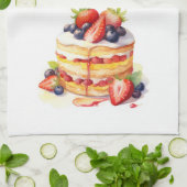 Zoete cake ontwerp theedoek (Gevouwen)