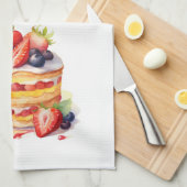 Zoete cake ontwerp theedoek (Quarter Fold)