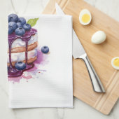 Zoete cake ontwerp theedoek (Quarter Fold)