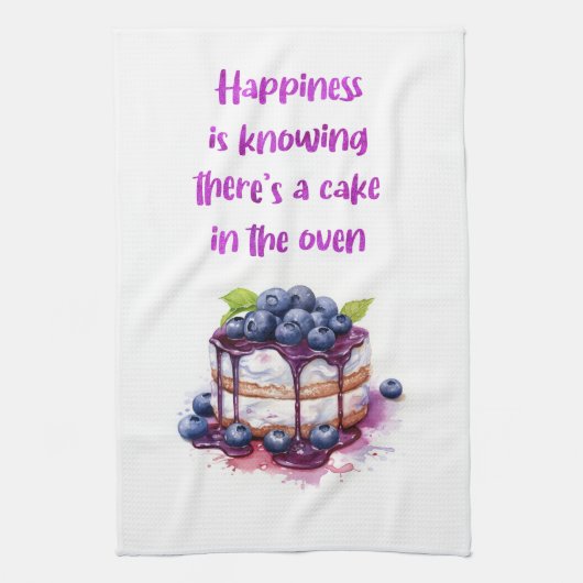 Zoete cake ontwerp theedoek (Verticaal)