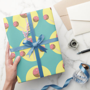 Zoete Cake Pop Valentijnskaarten Cadeaupapier