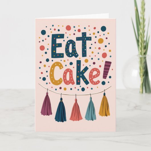 Zoete Cake Sprinkle Kaart (Voorkant)