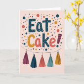 Zoete Cake Sprinkle Kaart (Gele Bloem)
