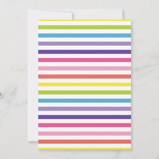 Zoete Candy Baby Shower Uitnodiging (Achterkant)