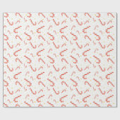Zoete Candy Cane Kerst Inpakpapier (Vlak)
