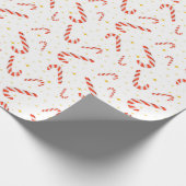Zoete Candy Cane Kerst Inpakpapier (Hoek)