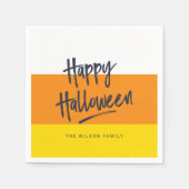 Zoete Candy Corn Fijne Halloween Servetten (Voorkant)