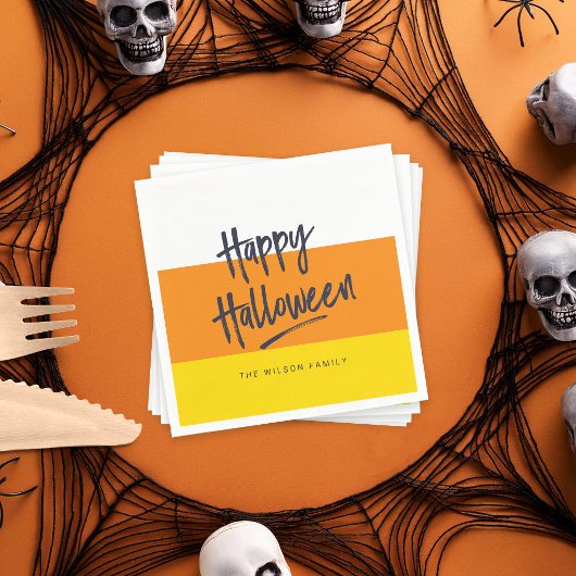 Zoete Candy Corn Fijne Halloween Servetten