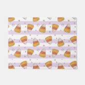 Zoete Candy Corn & Stars Halloween Patroon Deurmat (Voorkant)
