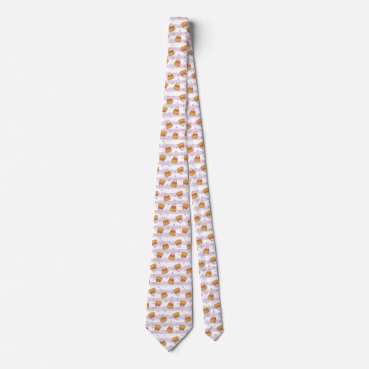 Zoete Candy Corn & Stars Halloween Patroon Stropdas (Voorkant)