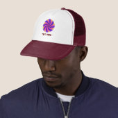 Zoete Candy Lollipop afbeelding Gedrukte Baseball- Trucker Pet (In situ)