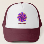 Zoete Candy Lollipop afbeelding Gedrukte Baseball- Trucker Pet (Voorkant)