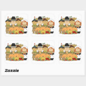 "ZOETE CARTOON PELGRIM" THANKSGIVING STICKER (Vel)