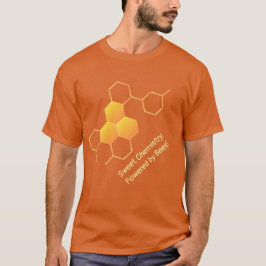 Zoete chemie | Honeycomb ontworpen T-shirt