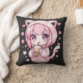 Zoete Chibi Stemming Kussen (Deken)