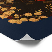 Zoete Chihuahua in een William Morris Style Garden Poster (Hoek)