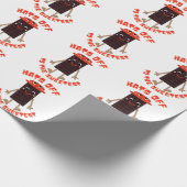 Zoete Choco-Bar Buddy: Kawaii Chocolade T-Shirt Cadeaupapier (Hoek)